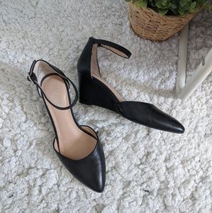 Franco Sarto Leather Wedge Heels